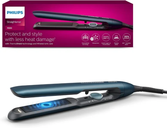 Philips Série 7000 BHS732/00, alisador de cabelo, 105 mm