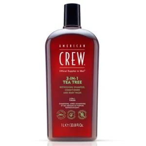 American Crew Tea Tree, champô 3 em 1 e gel de duche