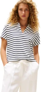 Tommy Hilfiger, polo de manga curta para mulher em lyocell