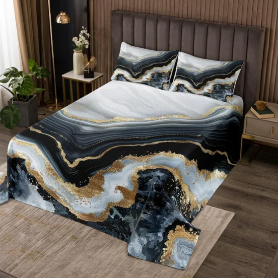 Homewish, colcha de cama em mármore, 260 x 240 cm