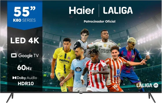 Haier H55K800UX, TV 4K de 55" com Google TV