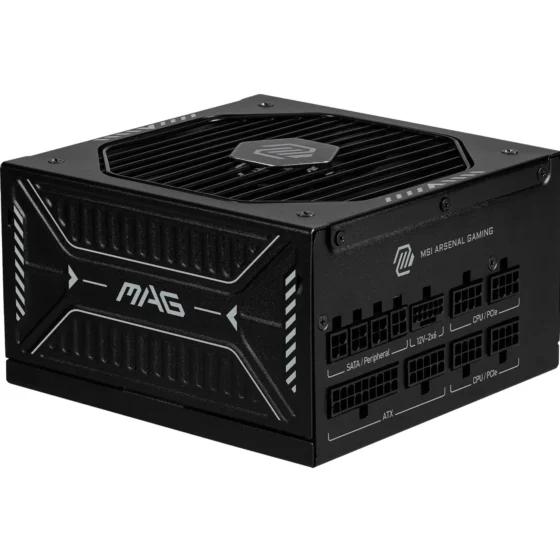 MSI MAG A850GLS PCIE5, fonte de alimentação 850W