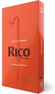 D'Addario Rico, canas para clarinete baixo, resistência 3.0