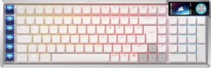 Corsair Vanguard Air 99 Sem fios Teclado Gamer Óptico-mecânico, branco