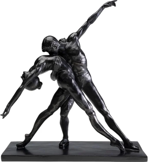Kare Design, figura decorativa de bailarinos, preto, 38 cm