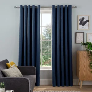 Sleepdown, cortinas opacas térmicas com ilhoses, 66 x 222 cm