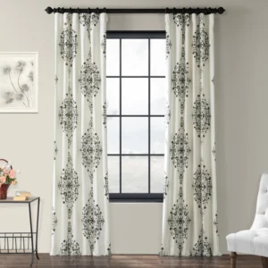 Half Price Drapes, cortina Kerala de algodão, 50 x 108