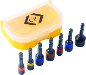 C.K T4514, conjunto de chaves de tubo magnéticas, 7 peças