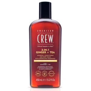 American Crew 3 em 1 Ginger + Tea, champô e gel de duche