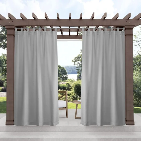 Exclusive Home Cabana, painel de cortina 54 x 132, cinzento