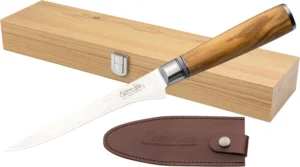 KatanaSaya, faca para desossar de 15 cm, aço de damasco