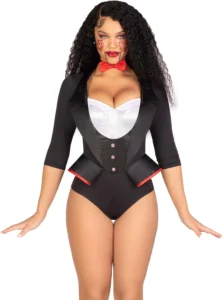Leg Avenue Women’s 2 PC Pretty Puppet Halloween Costume with Bow Tie