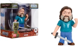 Jada Toys, figura Minecraft Steve de metal, 6,5 cm