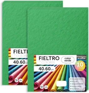 m-office, feltro verde para trabalhos manuais, 40 x 60 cm