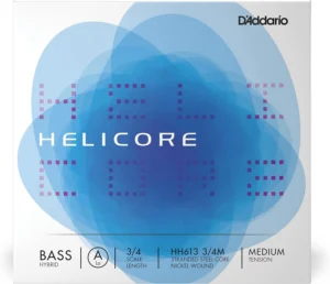 D'Addario Helicore, corda A de contrabaixo, escala 3/4