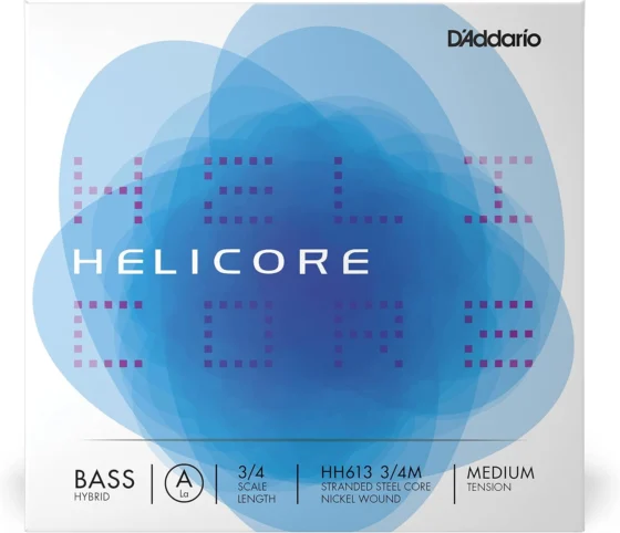 D'Addario Helicore, corda A de contrabaixo, escala 3/4