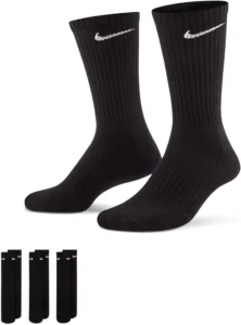 Nike Everyday Cush Crew, meias unissexo, pack de 3 pares