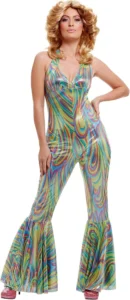 Smiffys, fantasia de rainha da dança multicolorida