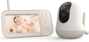 Nooie, monitor de vídeo para bebé, ecrã de 5 polegadas