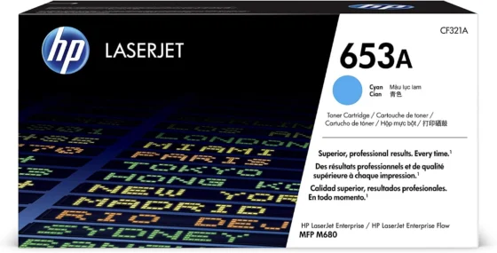HP 653A CF321A, Ciano, cartucho toner original