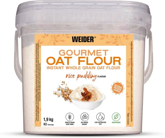 Weider Oat Gourmet, farinha de aveia integral, 1,9 kg