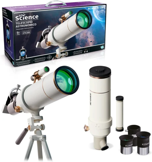 Canal Toys So Science COS 002, telescópio astronómico