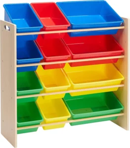 Amazon Basics, organizador de brinquedos com 12 compartimentos