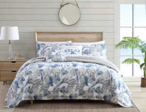 Tommy Bahama Raw Costa, conjunto de edredão azul