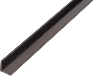 Alberts 479015, perfil de ângulo de plástico preto, 1000 mm