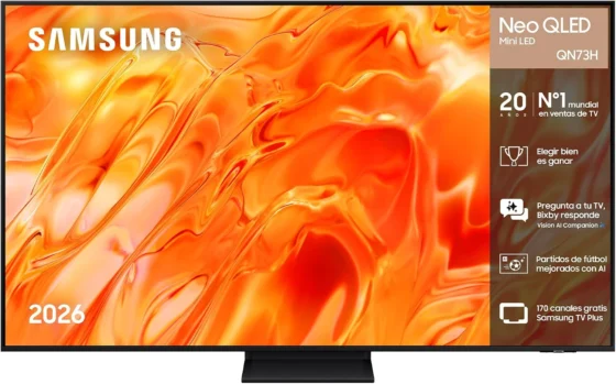 Samsung QN73H, TV Neo QLED de 75" 4K