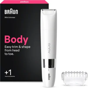 Braun Mini, aparador corporal BS1000 para mulher, branco