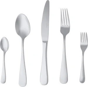 Amazon Basics, talheres de aço inoxidável de 20 peças