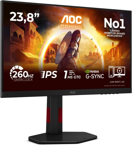 AOC 24G4ZR, monitor gaming de 24 polegadas com 260 Hz