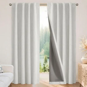 JOYDECO Cortinas 100% opacas para quarto, isolamento térmico