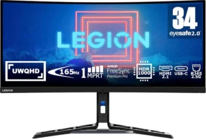 Lenovo Legion Y34wz-30, monitor curvo de 34" UWQHD de 165 Hz