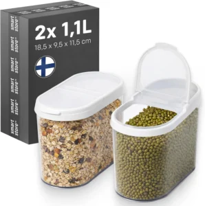 SmartStore, conjunto de 2 frascos herméticos de 1,1 L