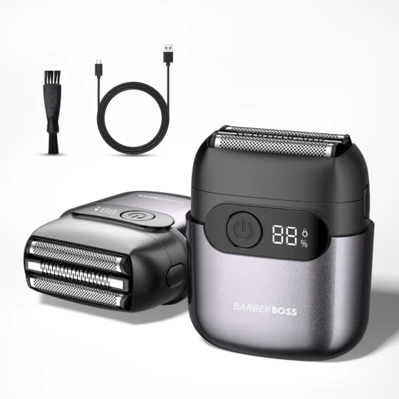 BarberBoss, máquina de barbear compacta para homem