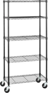 Amazon Basics, estante de 5 prateleiras, preto