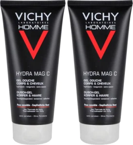 Vichy Homme Hydra MAG-C, gel de banho, 2 x 200 ml