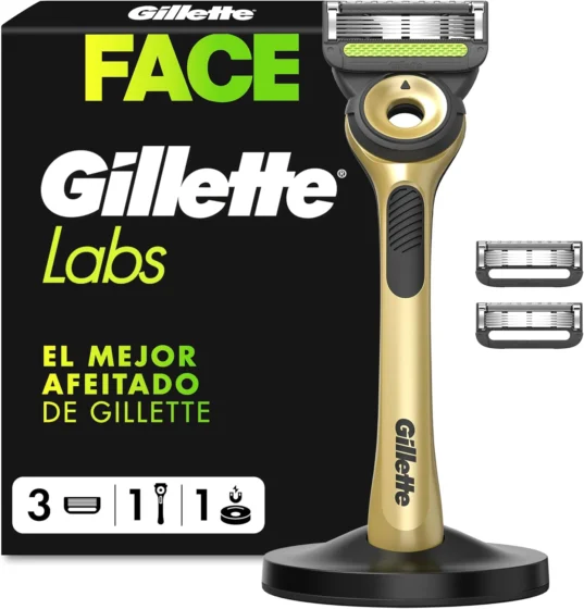 GilletteLabs Champion Gold Edition, maquinilha + 3 lâminas