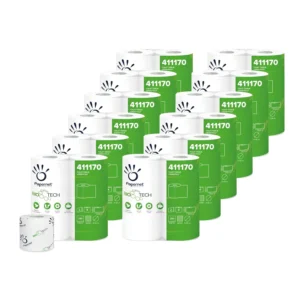 Papernet 411170 Pacote simples papel higiénico Bio Tech, 48 rolos