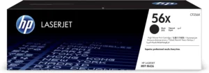 HP 56X CF256X, preto, de 13,700 páginas