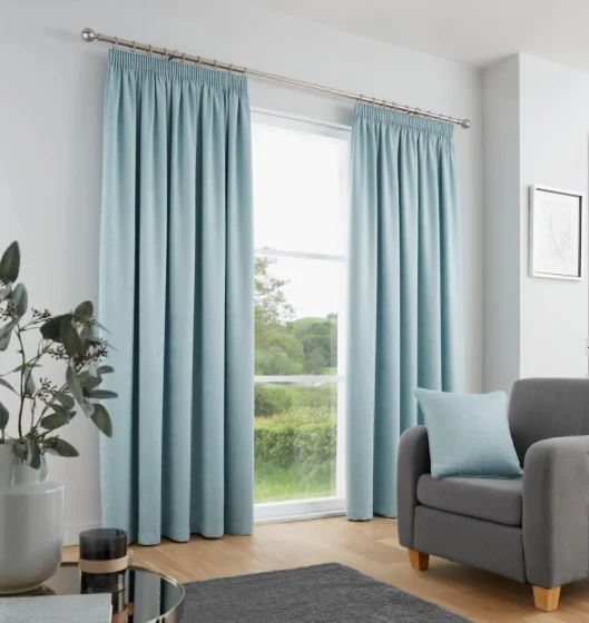 J Rosenthal & Son Fusion, cortinas plissadas, 168 x 229 cm