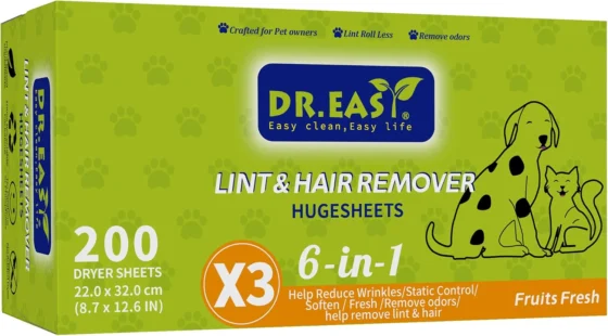 Removedor de pelos e pelos para animais de estimação com 3 folhas