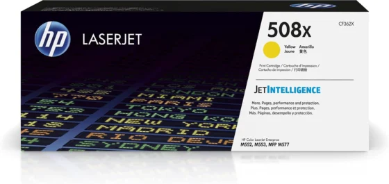 HP 508X CF362X, original de 9,500 páginas