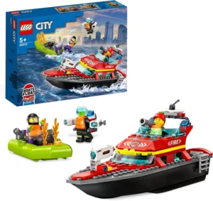 LEGO City 60373, lancha de bombeiros, brinquedo de banho