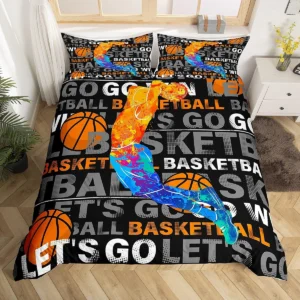 Homewish, capa de edredão de basquetebol, 220 x 240 cm