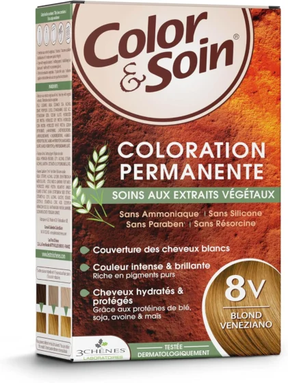 Les 3 Chênes Soin 8 V, tinta de cabelo louro veneziano