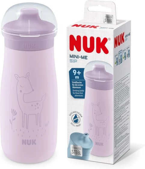 NUK Mini-Me Sip, copo de aço inoxidável, 300 ml