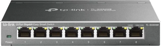 TP-Link TL-SG608E, switch Ethernet Gigabit de 8 portas